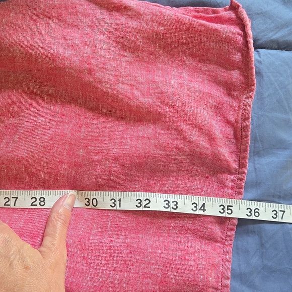Chico's Linen Lightweight Jacket Size 4 Light Red/Pink - Picture 7 of 7